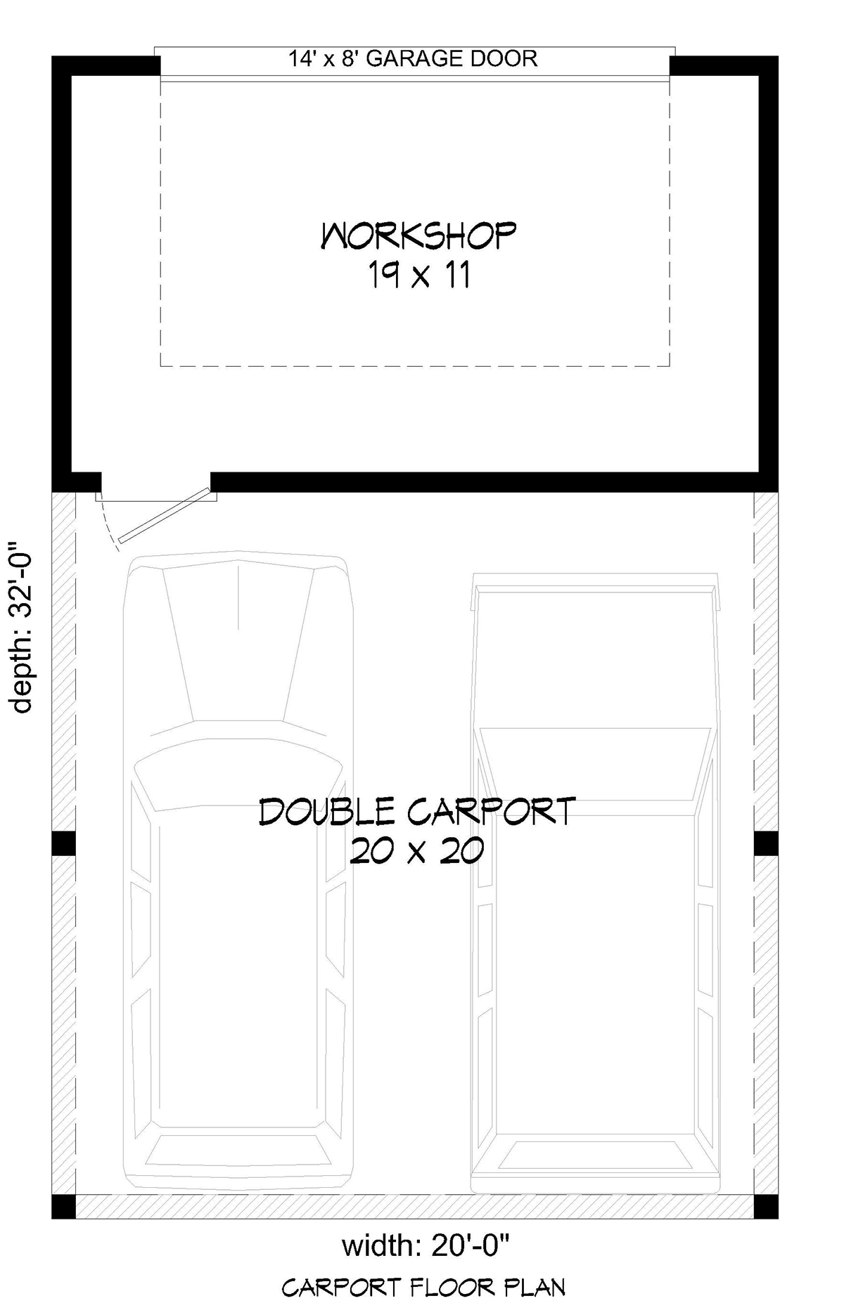 Country, Ranch, Traditional 2 Car Garage Plan 52103 Level One