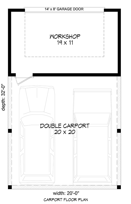 Country, Ranch, Traditional 2 Car Garage Plan 52103 First Level Plan