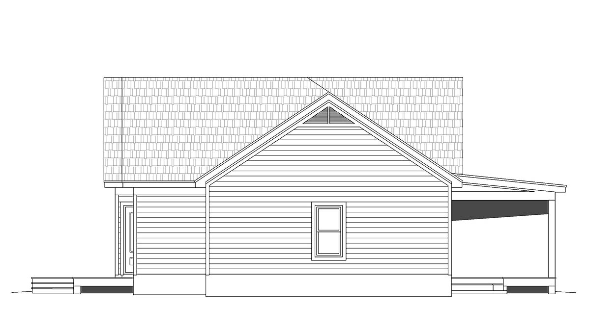 Traditional Plan with 1365 Sq. Ft., 2 Bedrooms, 2 Bathrooms, 2 Car Garage Picture 2