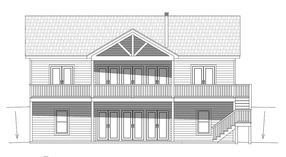 Country, Traditional Plan with 2760 Sq. Ft., 4 Bedrooms, 4 Bathrooms Picture 5