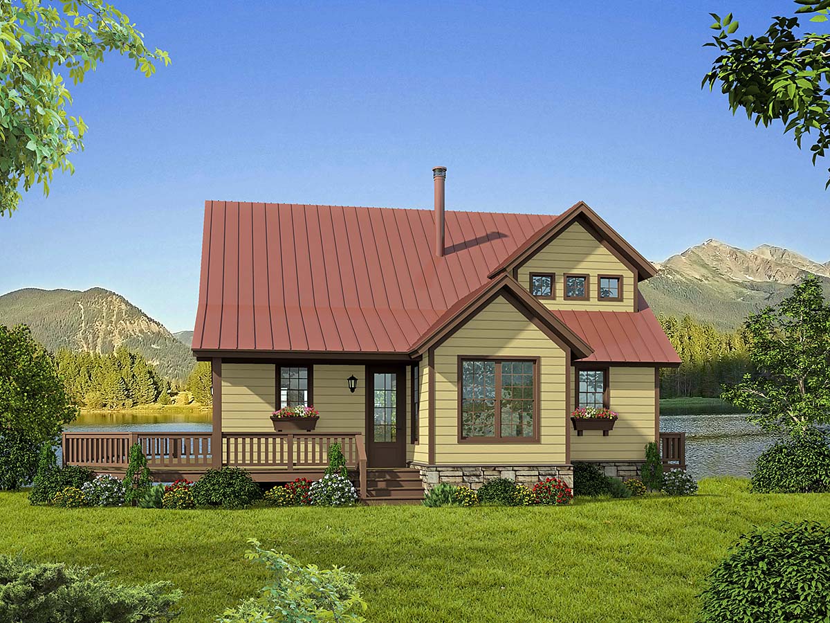 Country, Farmhouse Plan with 1970 Sq. Ft., 3 Bedrooms, 2 Bathrooms Elevation