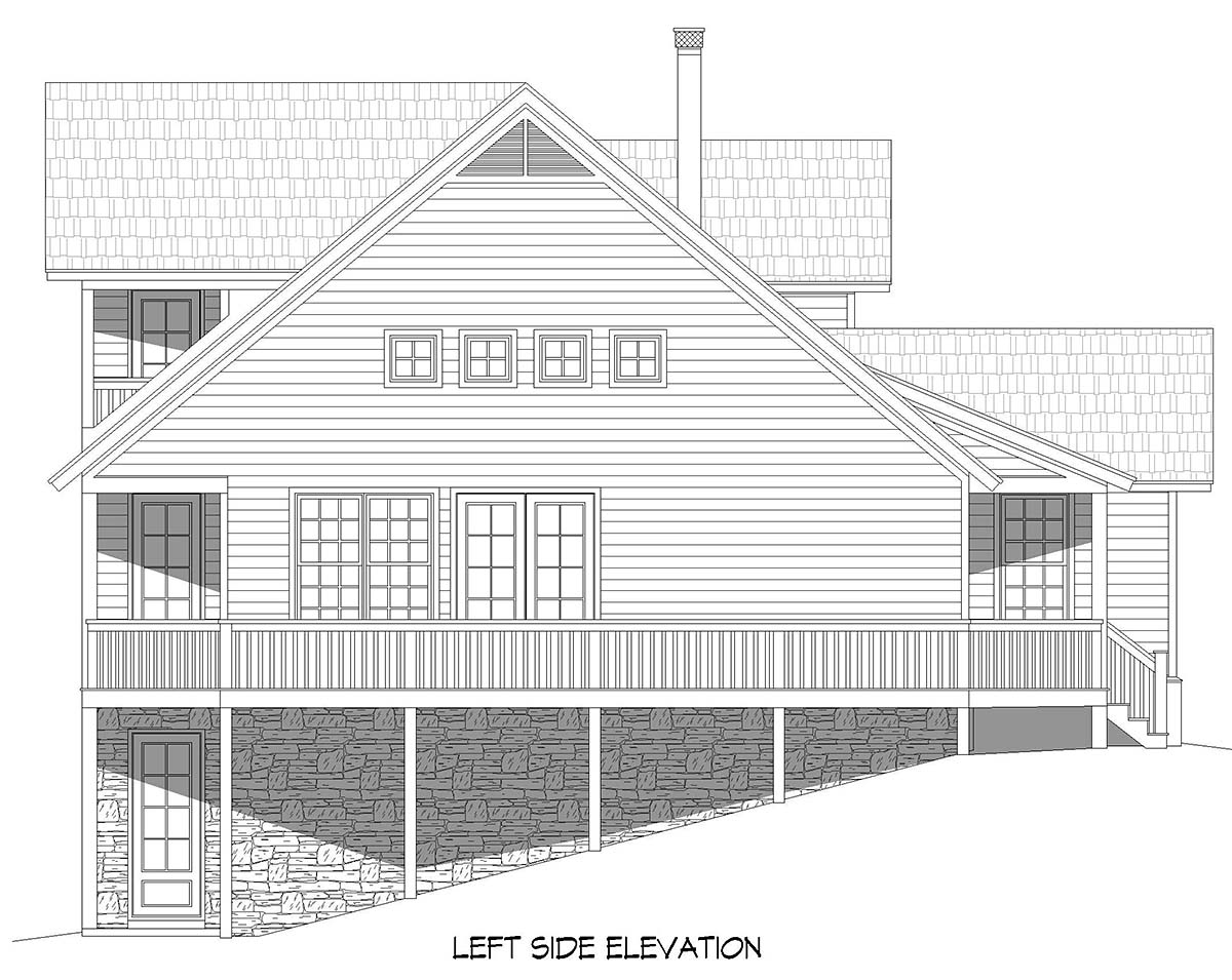 Country, Farmhouse Plan with 1970 Sq. Ft., 3 Bedrooms, 2 Bathrooms Picture 3