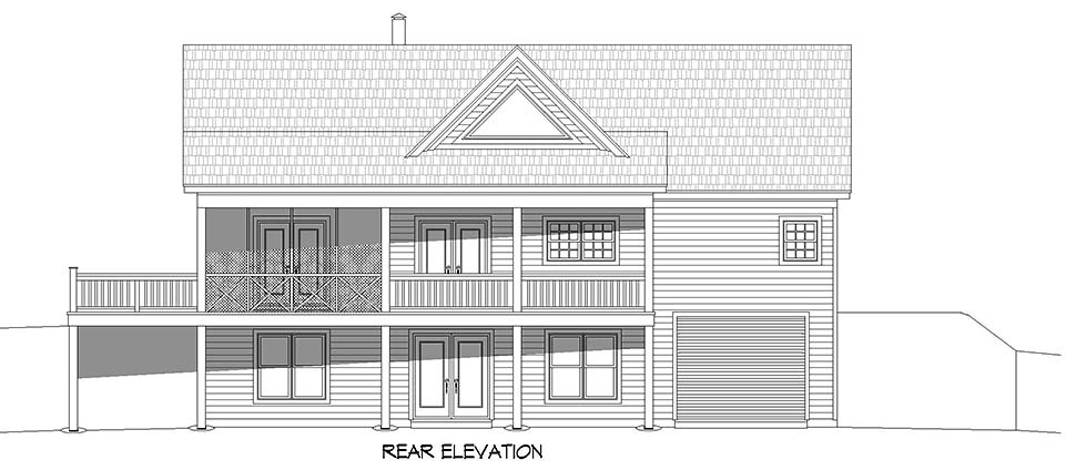 Country, Ranch, Traditional Plan with 1500 Sq. Ft., 2 Bedrooms, 3 Bathrooms, 1 Car Garage Picture 5