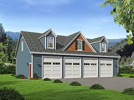 Garage-Living Plan 52188