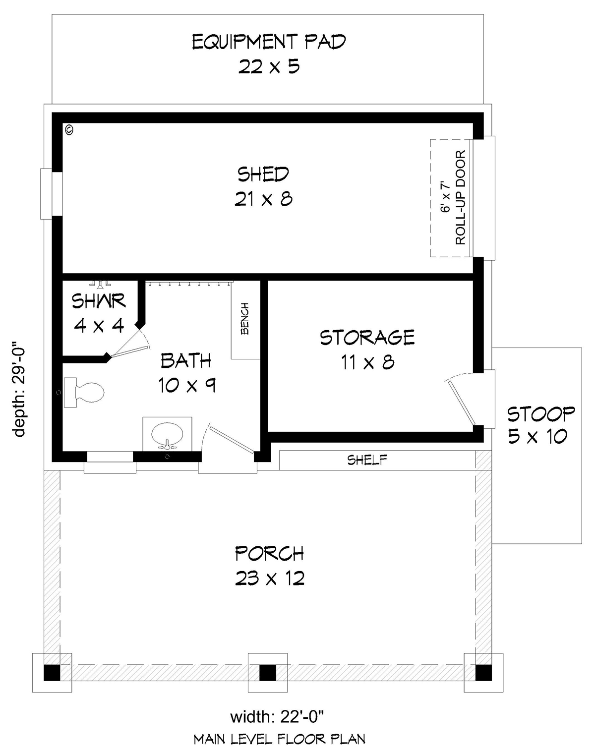 Misc Plan 52191 - Traditional Style with 101 Sq Ft