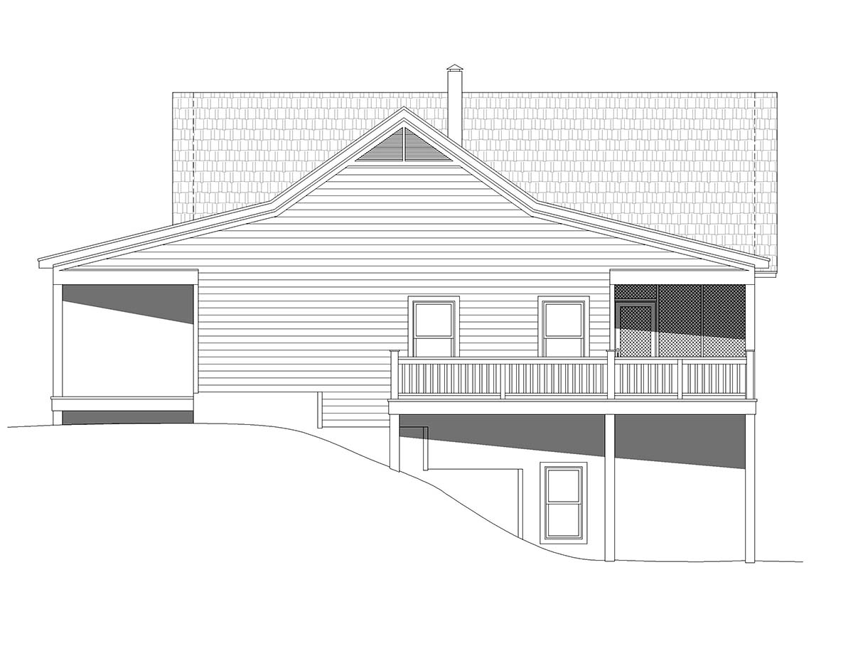 Country, Farmhouse, Ranch, Traditional Plan with 1560 Sq. Ft., 2 Bedrooms, 2 Bathrooms Picture 2
