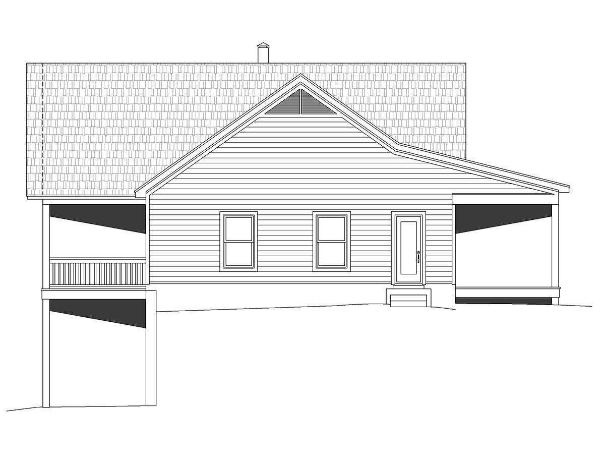 Country, Farmhouse, Ranch, Traditional Plan with 1560 Sq. Ft., 2 Bedrooms, 2 Bathrooms Picture 3