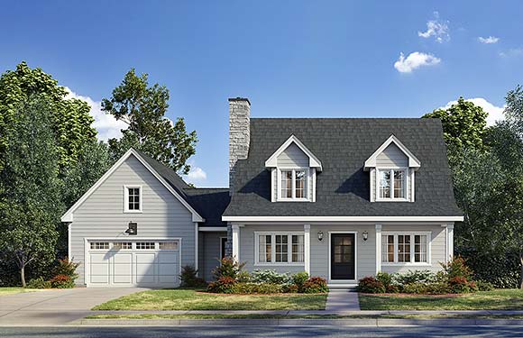 House Plan 52238 with 3 Beds, 3 Baths, 2 Car Garage Elevation