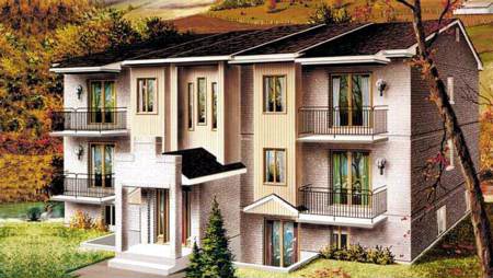 Multi-Family Plan 52426 with 12 Beds, 6 Baths Elevation