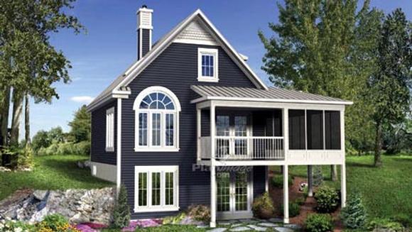 House Plan 52811 with 2 Beds, 2 Baths Elevation