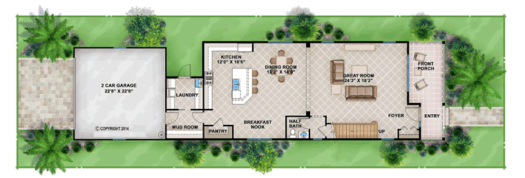 House Plan 52908 Craftsman Style With 2758 Sq Ft 3 Bed 2 Bath