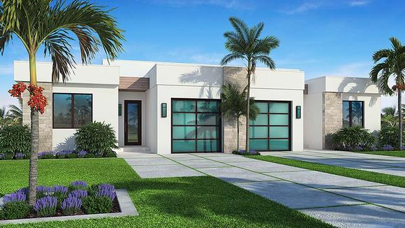 Contemporary Multi-Family Plan 52954 with 6 Beds, 4 Baths, 2 Car Garage Elevation