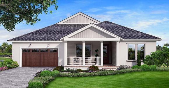 Traditional House Plan 52967 with 3 Beds, 3 Baths, 2 Car Garage Elevation