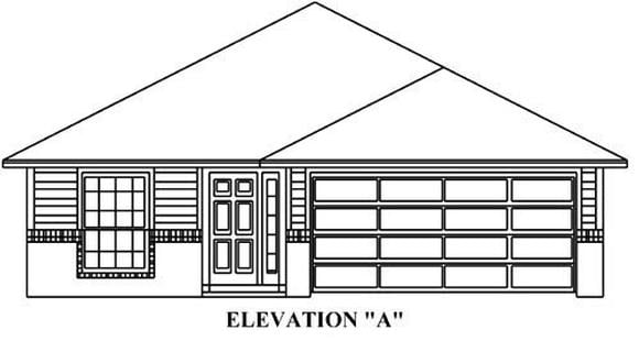 House Plan 53120 with 3 Beds, 2 Baths, 2 Car Garage Elevation