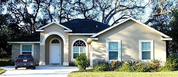 House Plan 53171 with 3 Beds, 2 Baths, 2 Car Garage Elevation