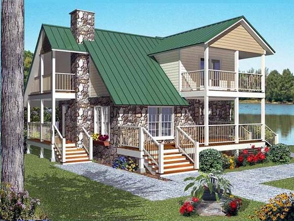House Plan 53219 with 2 Beds, 2 Baths Elevation