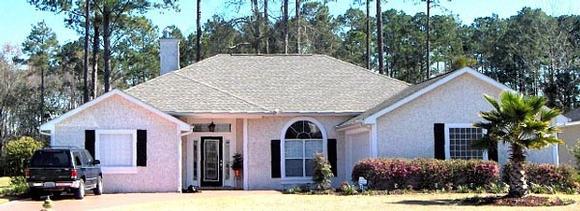 House Plan 53362 with 3 Beds, 2 Baths, 2 Car Garage Elevation