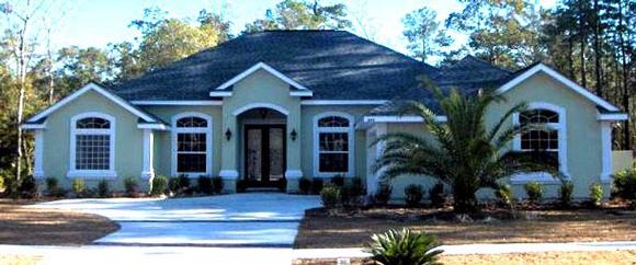 House Plan 53408 with 4 Beds, 3 Baths, 2 Car Garage Elevation