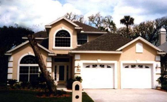 House Plan 53487 with 4 Beds, 2 Baths, 2 Car Garage Elevation