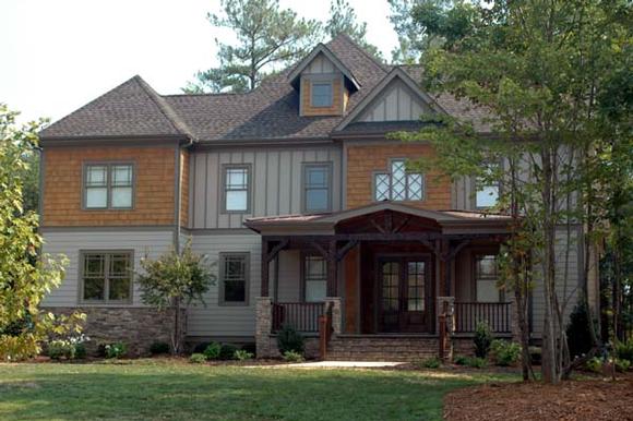 Craftsman House Plan 53706 with 4 Beds, 5 Baths, 3 Car Garage Elevation