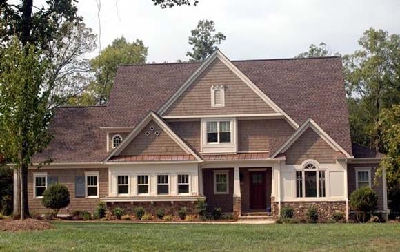 European, Tudor House Plan 53825 with 4 Beds, 5 Baths, 3 Car Garage Elevation
