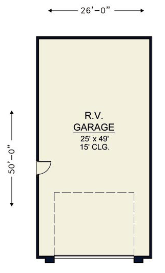 3 Car Garage Plan 54771 First Level Plan