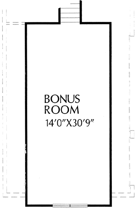 Florida House Plan 54847 with 3 Beds, 3 Baths, 3 Car Garage Second Level Plan