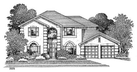 Mediterranean Elevation of Plan 54906