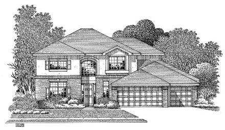 European Elevation of Plan 54907