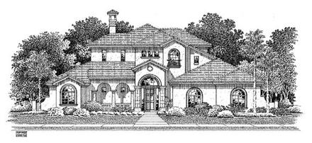 Mediterranean Elevation of Plan 54909