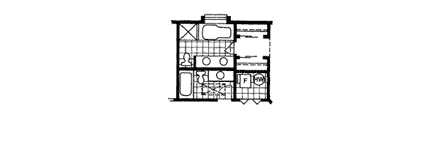 Ranch House Plan 55003 with 3 Beds, 2 Baths, 2 Car Garage Second Level Plan