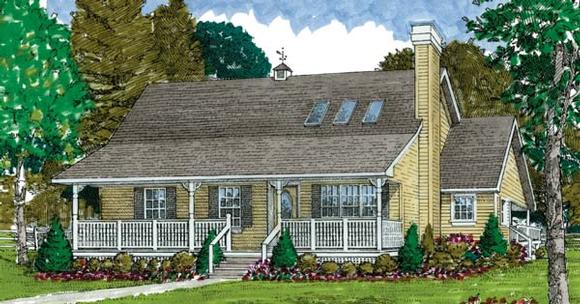 Farmhouse, Ranch House Plan 55031 with 3 Beds, 2 Baths Elevation