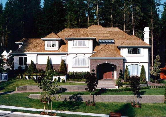 European House Plan 55481 with 4 Beds, 5 Baths, 3 Car Garage Elevation