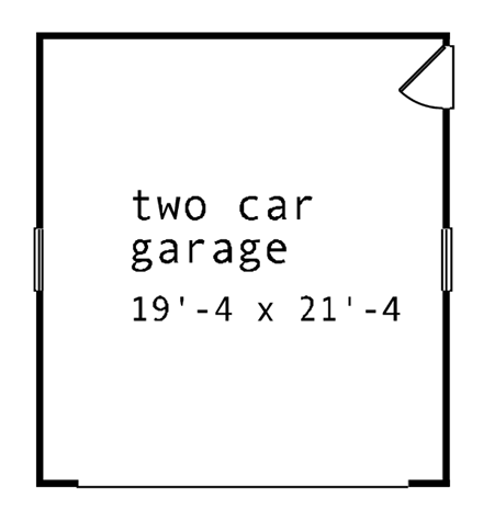 Traditional 2 Car Garage Plan 55522 First Level Plan
