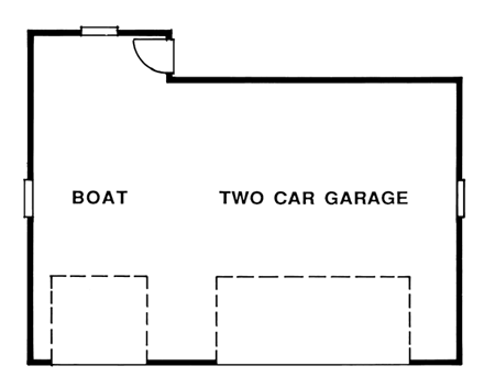 Traditional 3 Car Garage Plan 55533 First Level Plan
