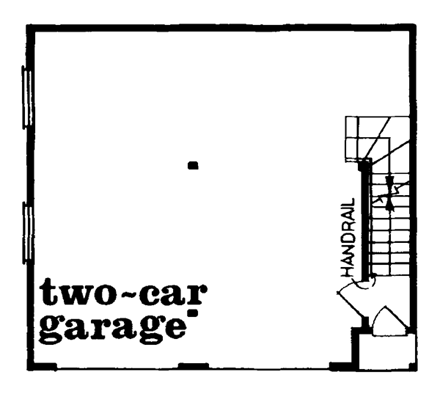 Cape Cod 2 Car Garage Plan 55541 First Level Plan
