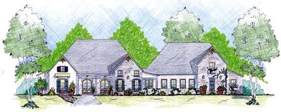 House Plan 56335 with 5 Beds, 5 Baths, 3 Car Garage Elevation