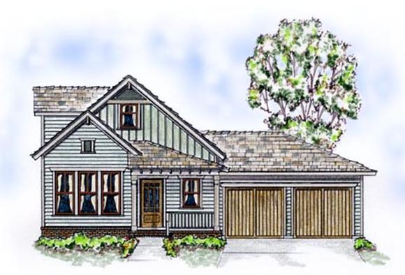 Bungalow, Country, Farmhouse House Plan 56507 with 3 Beds, 3 Baths, 2 Car Garage Elevation