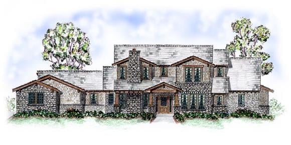 European, Traditional House Plan 56547 with 4 Beds, 5 Baths, 3 Car Garage Elevation