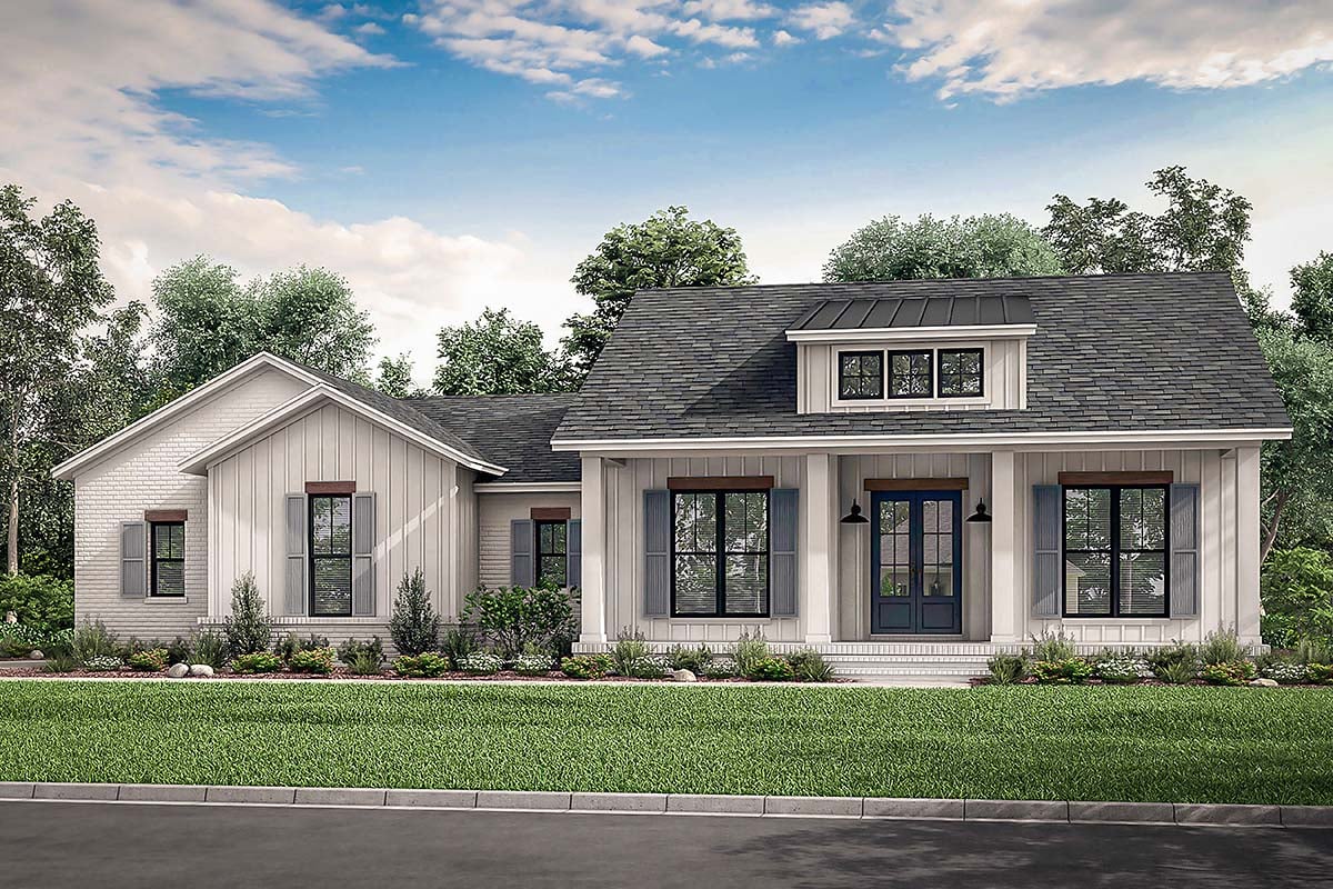 Country, Craftsman, Farmhouse, Traditional House Plan 56703 with 3 Beds, 3 Baths, 2 Car Garage Elevation