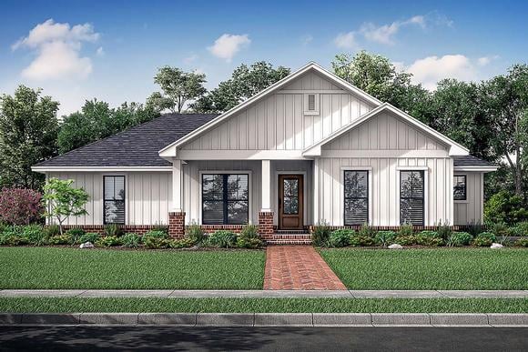 Country, Craftsman, Farmhouse, Traditional House Plan 56708 with 3 Beds, 2 Baths, 2 Car Garage Elevation