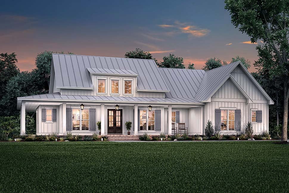 Country, Craftsman, Farmhouse Plan with 2395 Sq. Ft., 3 Bedrooms, 3 Bathrooms, 2 Car Garage Picture 5