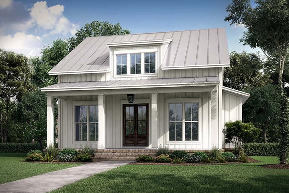 Cottage, Country, Farmhouse House Plan 56721 with 2 Beds, 2 Baths Elevation