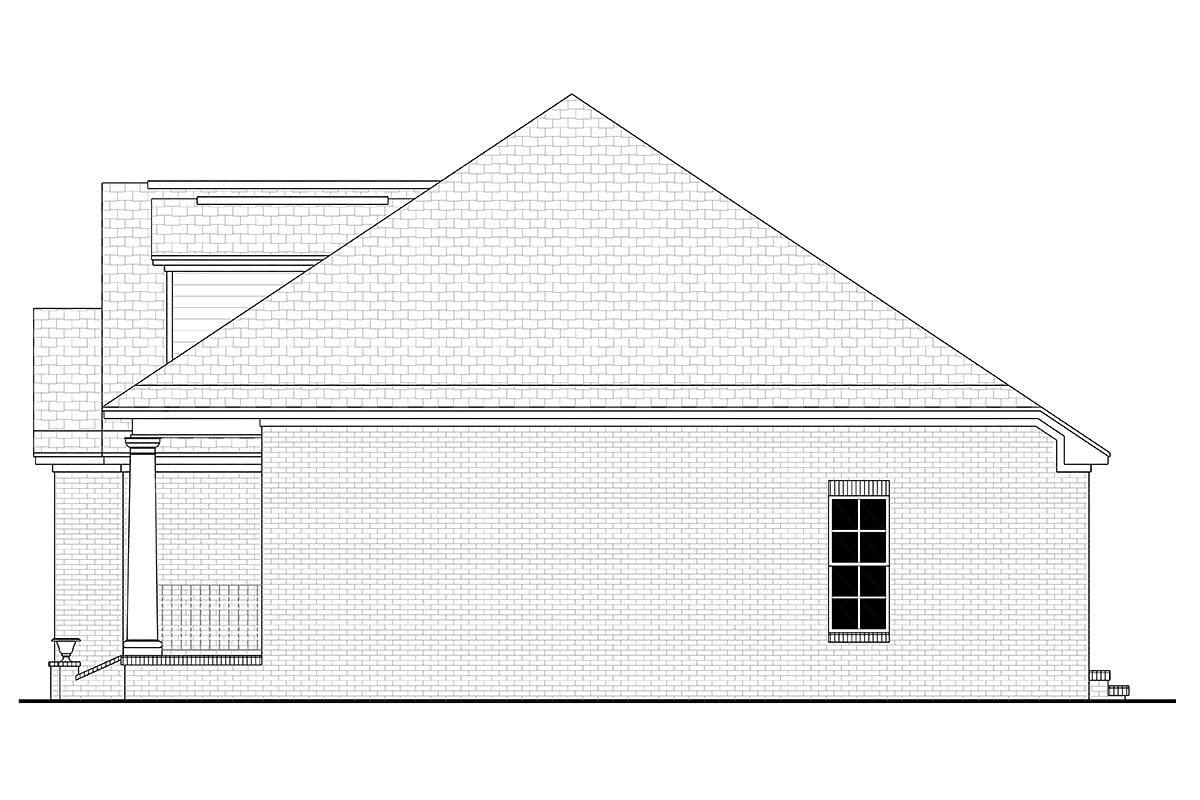 Colonial, French Country, Southern Plan with 1500 Sq. Ft., 3 Bedrooms, 2 Bathrooms, 2 Car Garage Picture 2