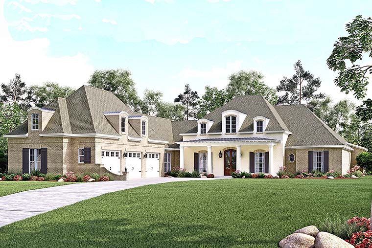 House Plan 56929 Southern Style With 3360 Sq Ft 4 Bed 4 Bath 