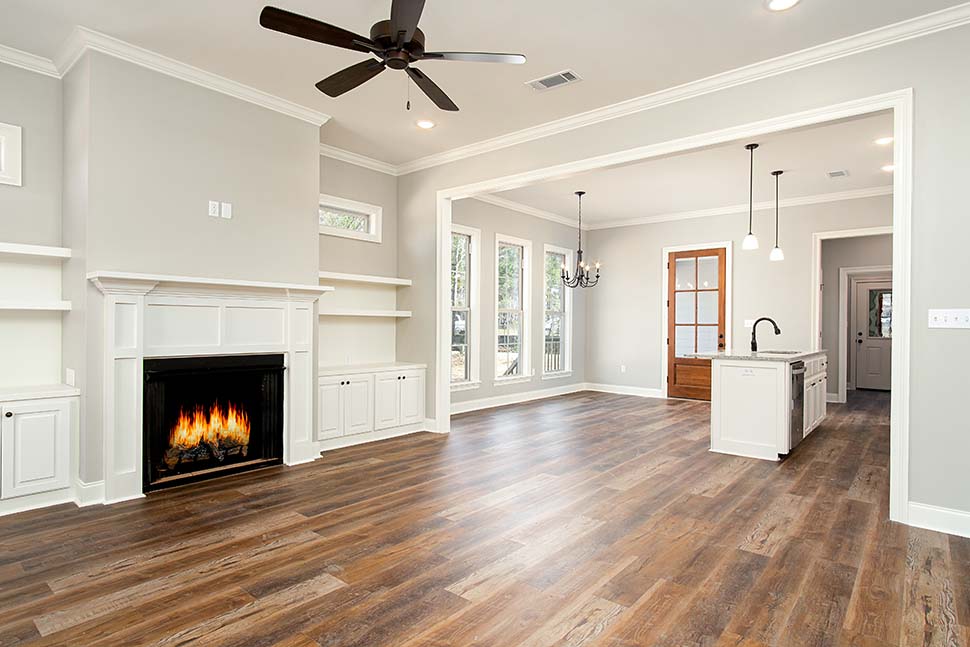 Cottage, Country, Craftsman Plan with 1450 Sq. Ft., 3 Bedrooms, 2 Bathrooms, 2 Car Garage Picture 15