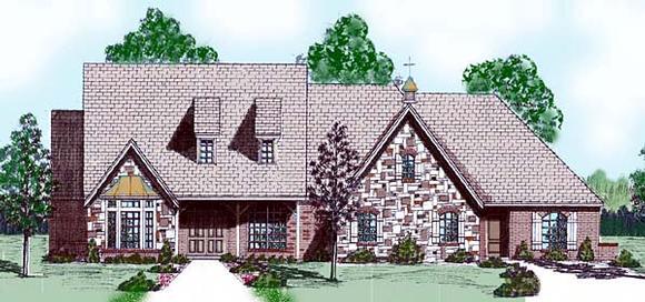Country House Plan 57106 with 4 Beds, 4 Baths, 3 Car Garage Elevation