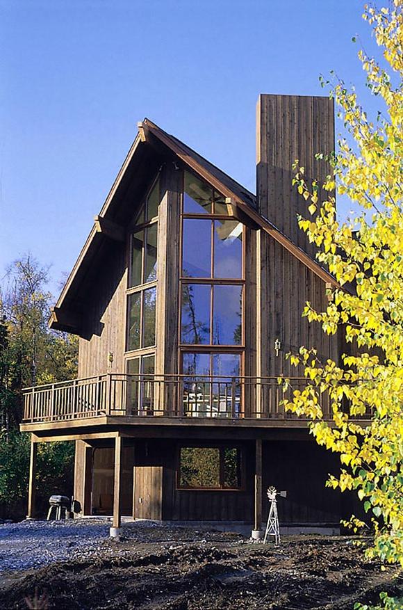 One-Story House Plan 57426 with 3 Beds, 2 Baths, 2 Car Garage Elevation