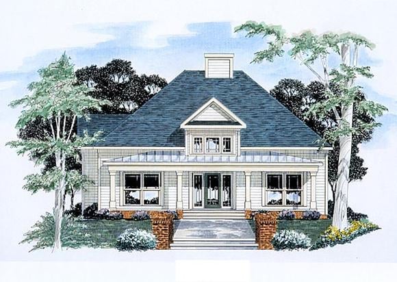 Traditional House Plan 58166 with 3 Beds, 2.5 Baths, 2 Car Garage Elevation