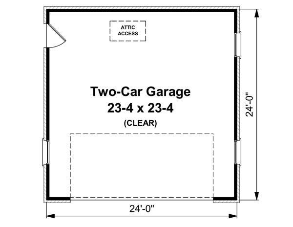 Country, Traditional 2 Car Garage Plan 59119 Level One
